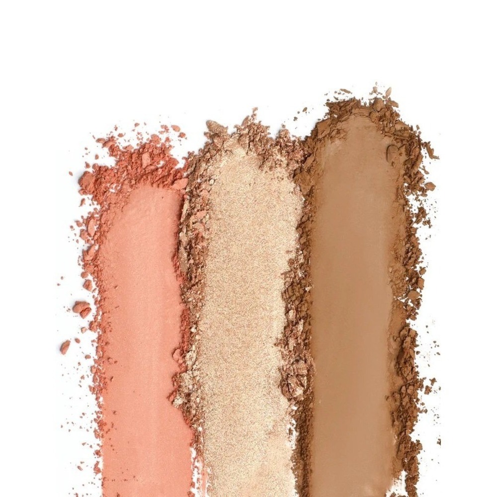 RealHer Ultimate Glow Getter Cheek Trio Blush Highlighter Bronzer Palette NEW - Picture 2 of 4